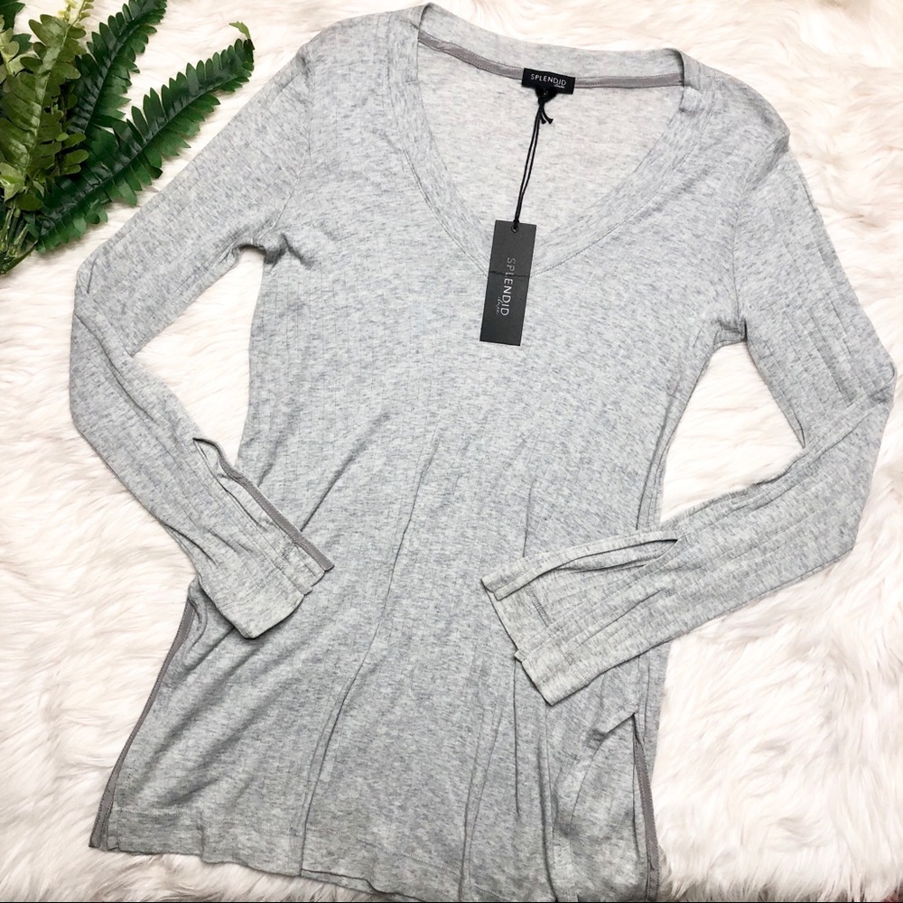 Splendid Luxe Ribbed Shirt